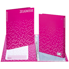 Ringmappe HERMA Zeugnis, pink