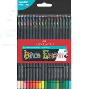 Farbstifte Faber-Castell Black Edition, 36 St., sortiert