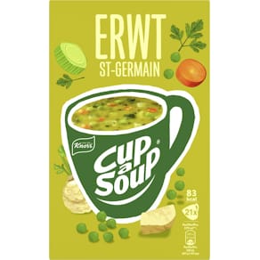 Instantsoep Knorr Cup-a-Soup, erwt, pak van 21 zakjes