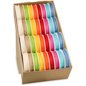 Zierbandpräsenter Präsent, 36-tlg., Jute, sort.