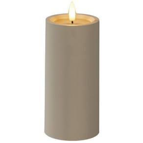 Blockljus KONSTSMIDE LEDtimer beige 15cm