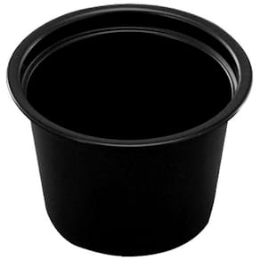 Dressingbæger PP 1 oz, Ø44 x H30 mm, sort, 250 stk
