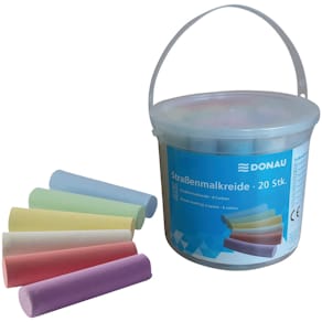 Straßenmalkreide Noname, 20 Stück, sortierte Farben