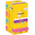 Memo-etiketten Post-it Super Sticky Notes Carnival, 76 x 76 mm, 8