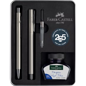 Geschenkset Faber-Castell Neo Slim, 3-tlg., Edelstahl