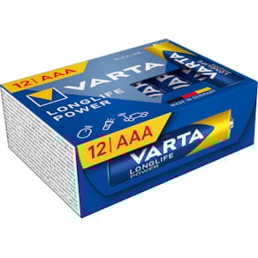 Batterie VARTA Longlife Power AAA/LR03, 12 Stück