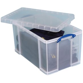 Opbergdoos Really Useful Box 84 liter, transparant