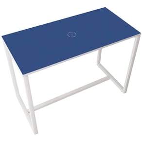 Stehtisch Paperflow EasyDesk, weiß/blau, 150 x 110 x 75 cm