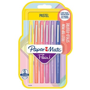 Märkpenna PAPERMATE Flair pastell 6/fp