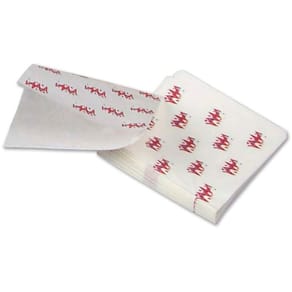 Burgerlomme hvidt kraftpapir 130x140 mm, 1000 stk