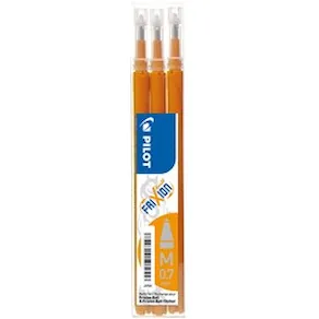 Pennpatron Gelbläck PILOT Frixion 0,7mm Orange 3/FP