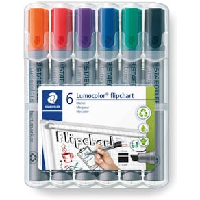 Flipchartmarker STAEDTLER Lumocolor, 2-5 mm, 6er Box
