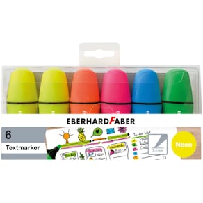 Textmarker-Set Eberhard Faber, 6 St., Mini Neon, sortiert