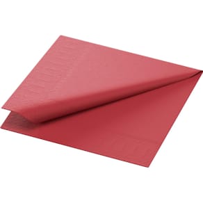 Servett 3-lags 24x24cm vinröd, 250st