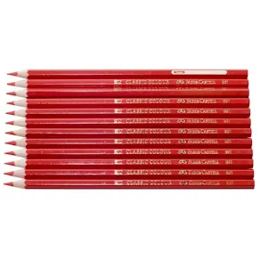 Färgpenna Faber-Castell Röd, 12/fp