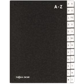 Pultordner PAGNA Classic, 24 Fächer, schwarz