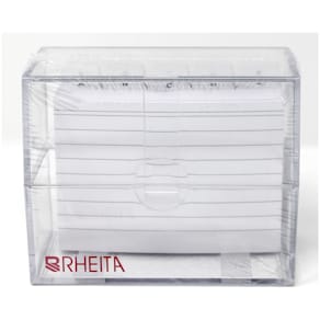 Karteikasten Rheita, A7, transparent