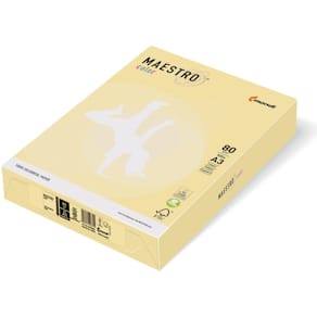 Kopierpapier MAESTRO COLOR Pastell, A3, 80 g/m², gelb, 500 Blatt