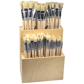 Borstenpinsel Sortiment Noname, rund, natur, sortiert, 144 St.
