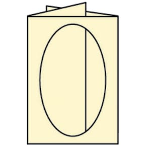 Passepartoutkarte Rössler Paperado, B6, chamois