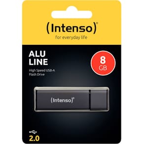 USB-Stick Intenso Alu Line, USB 2.0, 8 GB, anthrazit
