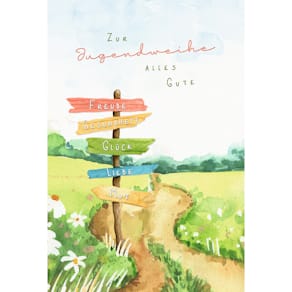 Glückwunschkarte SKORPION, Jugendweihe