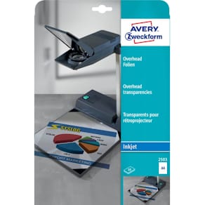 Overhead-Folie Avery Zweckform Inkjet, A4, transparent, 10 Blatt