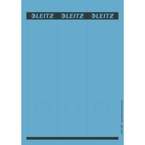 Rückenschild Leitz, lang, breit, blau