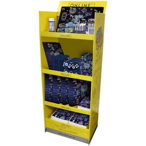 Bodendisplay Online Schoolshop Game Time, sortiert