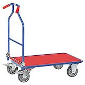 Schiebegriffwagen FETRA LF90x60, blau/rot