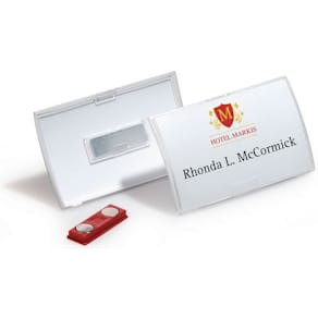 Namnskylt Clic Fold, magnettisk, 90x54mm, 10/fp