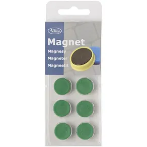 Magnetknappar ACTUAL 16mm grön 10/fp