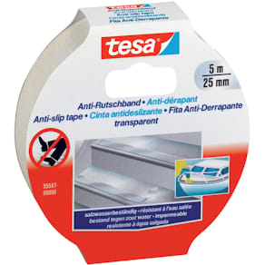 Antirutsch-Klebeband tesa, 5 m x 25 mm, transparent