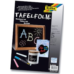 Tafelfolie Folia, 23 x 33 cm, selbstklebend, schwarz