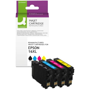 Tintenpatrone Q-CONNECT ersetzt Epson T16XL, Multi-Pack