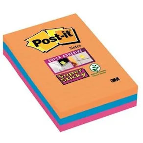 Post-it® Supersticky Bangkok Linjerad, 101x152, 3/FP
