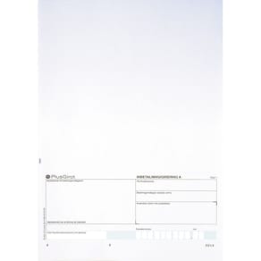 Standardblankett Laser Plusgiro, 250/kt