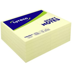 Notes LYRECO standard 75x125mm gul 12/fp