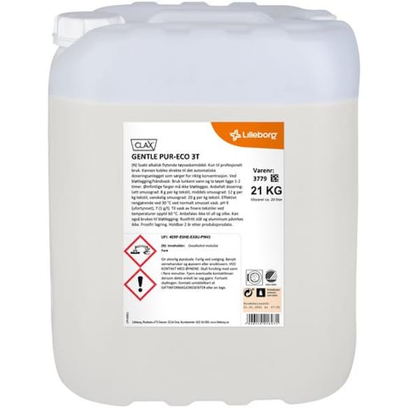 Finvask CLAX Gentle Pur-Eco 3T 20L