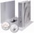 Ordner Leitz Premium personaliseerbaar, rug 8 cm, wit, A4 maxi