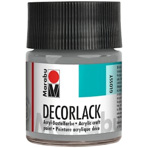 Acryllack Marabu Decorlack, metallic silber, 50 ml
