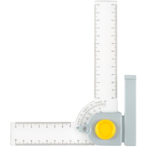 Winkelzeichner Aristo, 12 cm, transparent, 15°-Rastung