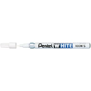 Paint marker Pentel White, ronde punt, 2 mm, schrijfbreedte 1,8