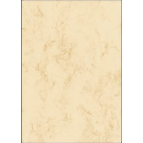 Designpapier Sigel Marmor, A4, 50 Blatt, beige