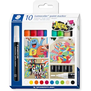 Lumocolor målarmarker 10 ass