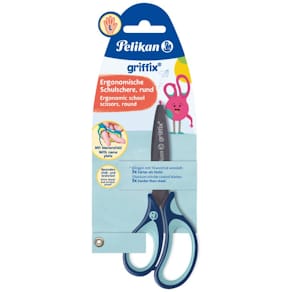 Schulschere Pelikan Griffix, blau, links, 14 cm