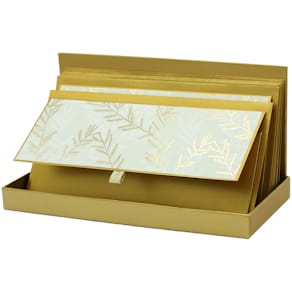 Grußkarte Rössler Golden Glow, DL, Frohe Weihnachten, gold