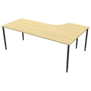Bord fristående Vänster 2x1,2x0,8x0,6m björkl/svart