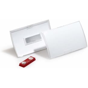 Navneskilt Durable CLICK FOLD 60x90, transparent, 10 stk