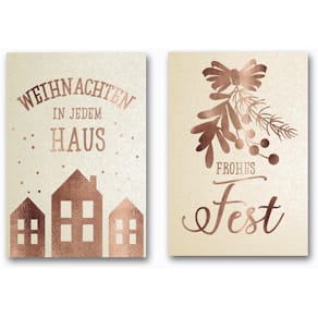 Weihnachtsanhänger Noname, 3 Stück, sortiert